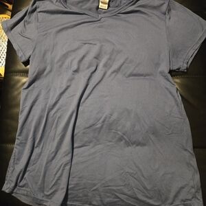 Classic Blue Women's Top V Cut